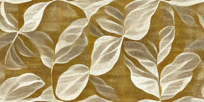 Ethnic Ikat Leaves Wallpaper, Seamless Pattern Mural, Oversized Custom Size Wall Art, Non-Woven, Non-Adhesive, Modern Wall Paper, Removable