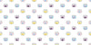 Goldfishes Doodle Wallpaper, Seamless Pattern Mural, Oversized Custom Size Wall Art, Non-Woven, Non-Adhesive, Modern Wall Paper, Removable