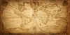 Old Geographical World Map Wallpaper, History, Voyage Mural, Oversized Custom Size Wall Art, Non-Woven, Non-Adhesive, Modern Wall Paper, Removable
