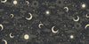 Celestial Pattern Wallpaper, Black Background Mural, Oversized Custom Size Wall Art, Non-Woven, Non-Adhesive, Modern Wall Paper, Removable