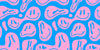 Funny Melting Wallpaper, Happy Face Mural, Oversized Custom Size Wall Art, Non-Woven, Non-Adhesive, Modern Wall Paper, Removable