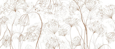 Luxury Art Wallpaper, Flower Mural, Oversized Custom Size Wall Art, Non-Woven, Non-Adhesive, Modern Wall Paper, Removable