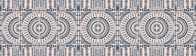 Tribal Aztec Wallpaper, Seamless Pattern Mural, Oversized Custom Size Wall Art, Non-Woven, Non-Adhesive, Modern Wall Paper, Removable