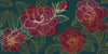 Red Rose Wallpaper, Green Background Mural, Oversized Custom Size Wall Art, Non-Woven, Non-Adhesive, Modern Wall Paper, Removable