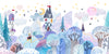 Bright Winter Wallpaper, Village Mural, Oversized Custom Size Wall Art, Non-Woven, Non-Adhesive, Modern Wall Paper, Removable