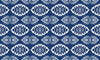 Floral Ikat Wallpaper, Seamless Pattern Mural, Oversized Custom Size Wall Art, Non-Woven, Non-Adhesive, Modern Wall Paper, Removable