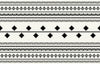 Ethnic Tribal Black and White Wallpaper, Seamless Pattern Mural, Oversized Custom Size Wall Art, Non-Woven, Non-Adhesive, Modern Wall Paper, Removable