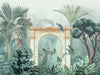 Mughal Garden Wallpaper, Traditional Mural, Oversized Custom Size Wall Art, Non-Woven, Non-Adhesive, Modern Wall Paper, Removable