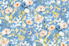 Watercolor Wildflowers Wallpaper, Seamless Pattern Mural, Oversized Custom Size Wall Art, Non-Woven, Non-Adhesive, Modern Wall Paper, Removable