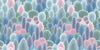 Winter Forest Wallpaper, Seamless Pattern Mural, Oversized Custom Size Wall Art, Non-Woven, Non-Adhesive, Modern Wall Paper, Removable
