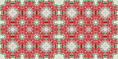 Christmas Poinsettia Retro Wallpaper, Seamless Pattern Mural, Oversized Custom Size Wall Art, Non-Woven, Non-Adhesive, Modern Wall Paper, Removable