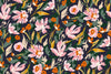 Watercolor Pink Wildflowers Wallpaper, Seamless Pattern Mural, Oversized Custom Size Wall Art, Non-Woven, Non-Adhesive, Modern Wall Paper, Removable