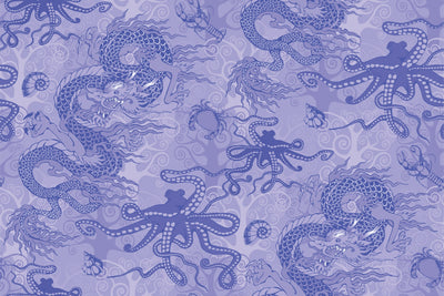 Toile de Jou, Purple Wallpaper, Seamless Pattern Mural, Oversized Custom Size Wall Art, Non-Woven, Non-Adhesive, Modern Wall Paper, Removable