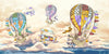 Colorful Balloons Wallpaper, Airplanes Mural, Oversized Custom Size Wall Art, Non-Woven, Non-Adhesive, Modern Wall Paper, Removable