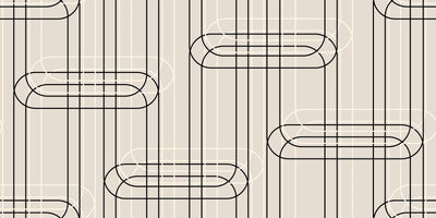 Vertical Lines, Oval Shapes Wallpaper, Seamless Pattern Mural, Oversized Custom Size Wall Art, Non-Woven, Non-Adhesive, Modern Wall Paper, Removable