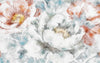 Watercolor Flowers Wallpaper, Hand-Painted Background Mural, Oversized Custom Size Wall Art, Non-Woven, Non-Adhesive, Modern Wall Paper, Removable