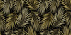 Tropical Luxury Golden Palm Wallpaper, Seamless Pattern Mural, Oversized Custom Size Wall Art, Non-Woven, Non-Adhesive, Modern Wall Paper, Removable