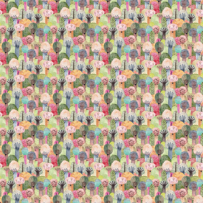Childish Forest Wallpaper, Seamless Pattern Mural, Oversized Custom Size Wall Art, Non-Woven, Non-Adhesive, Modern Wall Paper, Removable