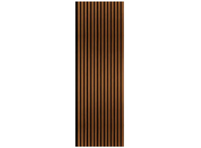 Olive Slatted Acoustic Wall Panel | Decorative Sound-Absorbing Wood Design