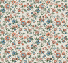 Vintage Flowers Wallpaper, Ethnic Mural, Oversized Custom Size Wall Art, Non-Woven, Non-Adhesive, Modern Wall Paper, Removable