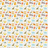 Wild African Animals Wallpaper, Seamless Pattern Mural, Oversized Custom Size Wall Art, Non-Woven, Non-Adhesive, Modern Wall Paper, Removable