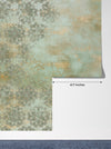 Loft Classic Style Wallpaper, Green Mural, Oversized Custom Size Wall Art, Non-Woven, Non-Adhesive, Modern Wall Paper, Removable