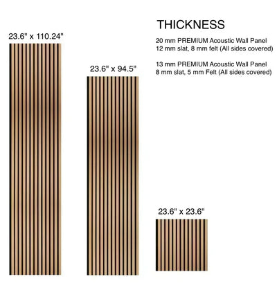 Tan Oak Acoustic Wall Panel | Natural Wood Slat Sound Panels