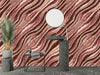Abstract Art Wallpaper, Stripes Mural, Oversized Custom Size Wall Art, Non-Woven, Non-Adhesive, Modern Wall Paper, Removable
