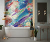 Edgy Graffiti Style Wallpaper, Neon Colors Mural, Oversized Custom Size Wall Art, Non-Woven, Non-Adhesive, Modern Wall Paper, Removable