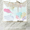Watercolor Art Wallpaper, Colorful Flowers Mural, Oversized Custom Size Wall Art, Non-Woven, Non-Adhesive, Modern Wall Paper, Removable