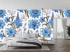 Artful Floral, Borders Wallpaper, Seamless Pattern Mural, Oversized Custom Size Wall Art, Non-Woven, Non-Adhesive, Modern Wall Paper, Removable