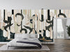 Classic Baroque Wallpaper, Geometric Mural, Oversized Custom Size Wall Art, Non-Woven, Non-Adhesive, Modern Wall Paper, Removable