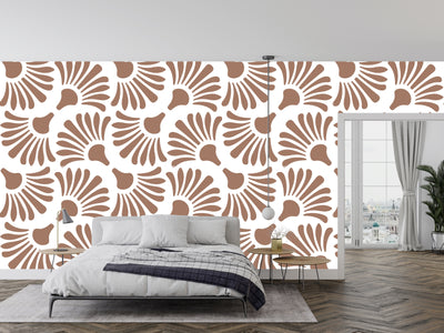 Abstract Geometric Wallpaper, Seamless Pattern Mural, Oversized Custom Size Wall Art, Non-Woven, Non-Adhesive, Modern Wall Paper, Removable