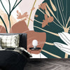 Art Flowers Wallpaper, Oil Painting Mural, Oversized Custom Size Wall Art, Non-Woven, Non-Adhesive, Modern Wall Paper, Removable