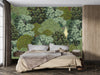 Seamless Trees Wallpaper, Traditional Mural, Oversized Custom Size Wall Art, Non-Woven, Non-Adhesive, Modern Wall Paper, Removable