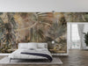Tropics Painted Wallpaper, Vintage Mural, Oversized Custom Size Wall Art, Non-Woven, Non-Adhesive, Modern Wall Paper, Removable