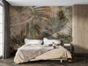 Tropics Painted Wallpaper, Vintage Mural, Oversized Custom Size Wall Art, Non-Woven, Non-Adhesive, Modern Wall Paper, Removable
