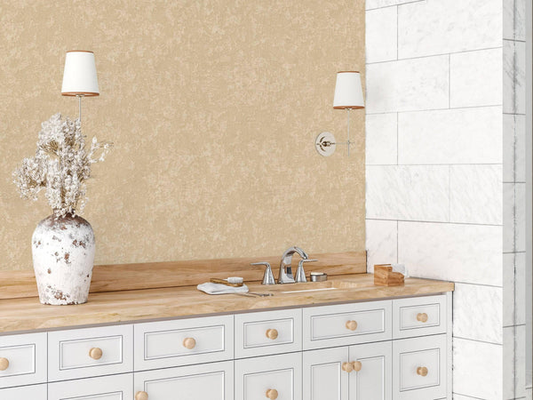 Beige 3D Embossed Distressed Wallpaper, Light Neutral Colors Non-Pasted Worn Texture Wall Paper - Walloro High End Wallcoverings & More