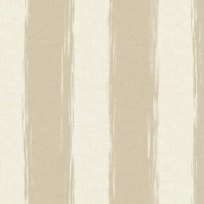 Beige Large Striped Wallpaper, Rich Textured Wallcovering, Traditional, White Light Color, Extra Large 114 sq ft Roll, Washable Modern Wall Paper - Walloro High End Wallcoverings & More