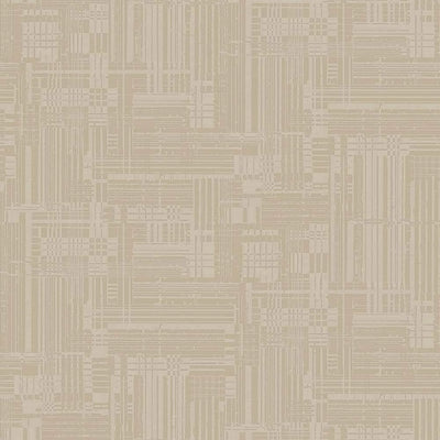 Beige Modern Abstract Geometric Wallpaper, Stylish 3D Embossed Neutral Colors Wallcovering - Walloro High End Wallcoverings & More