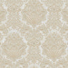 Beige Rich Baroque Damask Wallpaper Deep Embossed Shimmering Vintage Design - Walloro High End Wallcoverings & More