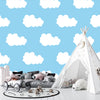 Cloud Wallpaper, Seamless Pattern Mural, Oversized Custom Size Wall Art, Non-Woven, Non-Adhesive, Modern Wall Paper, Removable