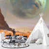 Planet Mars Wallpaper, Cosmonaut, Desert Mural, Oversized Custom Size Wall Art, Non-Woven, Non-Adhesive, Modern Wall Paper, Removable
