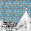 Forest Animals Wallpaper, Winter Seamless Pattern Mural, Oversized Custom Size Wall Art, Non-Woven, Non-Adhesive, Modern Wall Paper, Removable