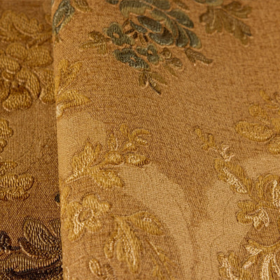 Brown Floral Embossed Wallpaper, Turquoise Flowers Home Wall Decor, Aesthetic Wallpaper, Textured Wallcovering Non-Adhesive and Non-Peel and Stick - Walloro High End Wallcoverings & More