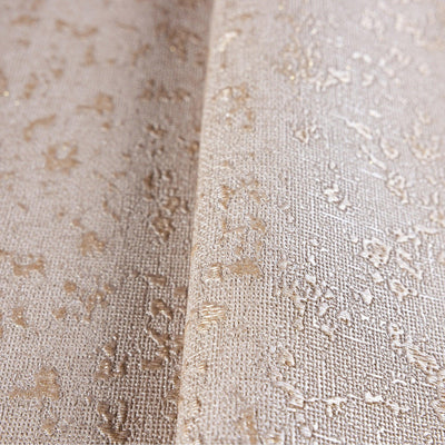 Classic Abstract Metallic Accent Wallpaper, Beige 3D Embossed Solid Color Glitter Shimmer Elegant Wallcovering - Walloro High End Wallcoverings & More