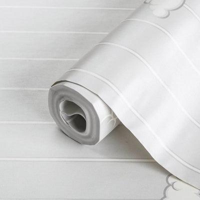 Clouds Kids Room Textured Wallpaper, Light Colors, Boys Girls Bedroom Wallpaper, Nursery Wallpaper, 114 sq ft Roll, Kids Bathroom Wallpaper - Walloro High End Wallcoverings & More