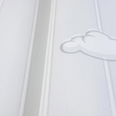Clouds Kids Room Textured Wallpaper, Light Colors, Boys Girls Bedroom Wallpaper, Nursery Wallpaper, 114 sq ft Roll, Kids Bathroom Wallpaper - Walloro High End Wallcoverings & More