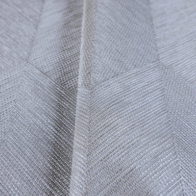 Contemporary 3D Embossed Geometric Wallpaper, Light Gray Modern Chevron Herringbone Shapes Wallcovering, Sturdy, Large 177 sq ft Roll - Walloro High End Wallcoverings & More