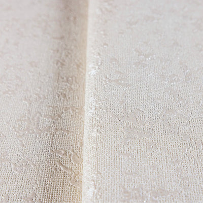Cream Classic Textured Metallic Accent Wallpaper, 3D Embossed Glitter Shimmer Elegant Wallcovering - Walloro High End Wallcoverings & More